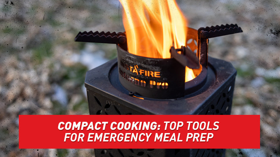The Inferno Pro Biomass Stove with a tall flame burning.