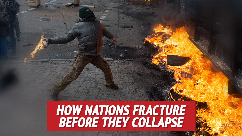 How Nations Fracture Before They Collapse