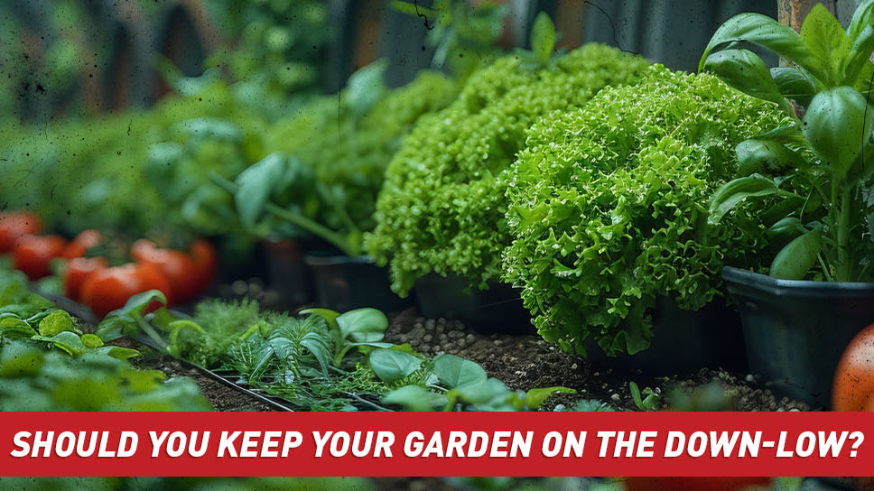 A row of fresh, green vegetables in a greenhouse.