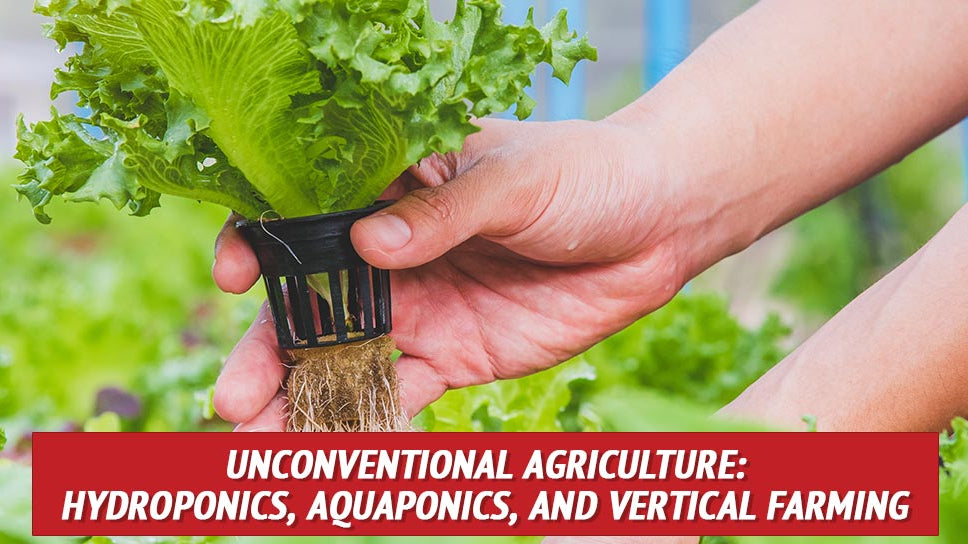 Unconventional Agriculture: Hydroponics, Aquaponics, and Vertical Farming