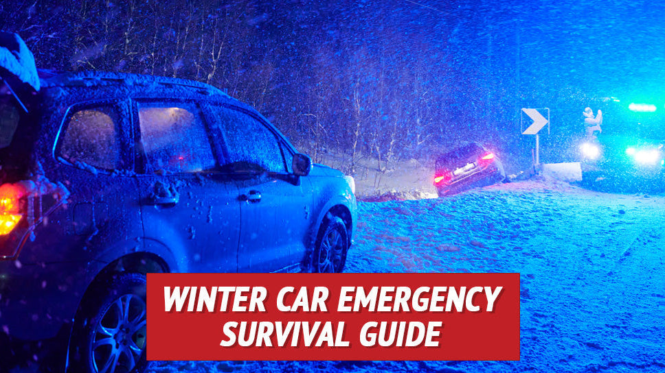 Cars stuck in a snowstorm