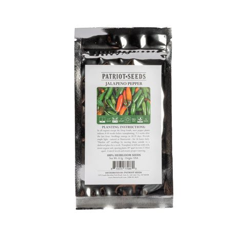 Image of heirloom jalapeno pepper seed pouch
