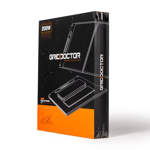 Image of Grid Doctor Solar Panel in Retail Packaging.