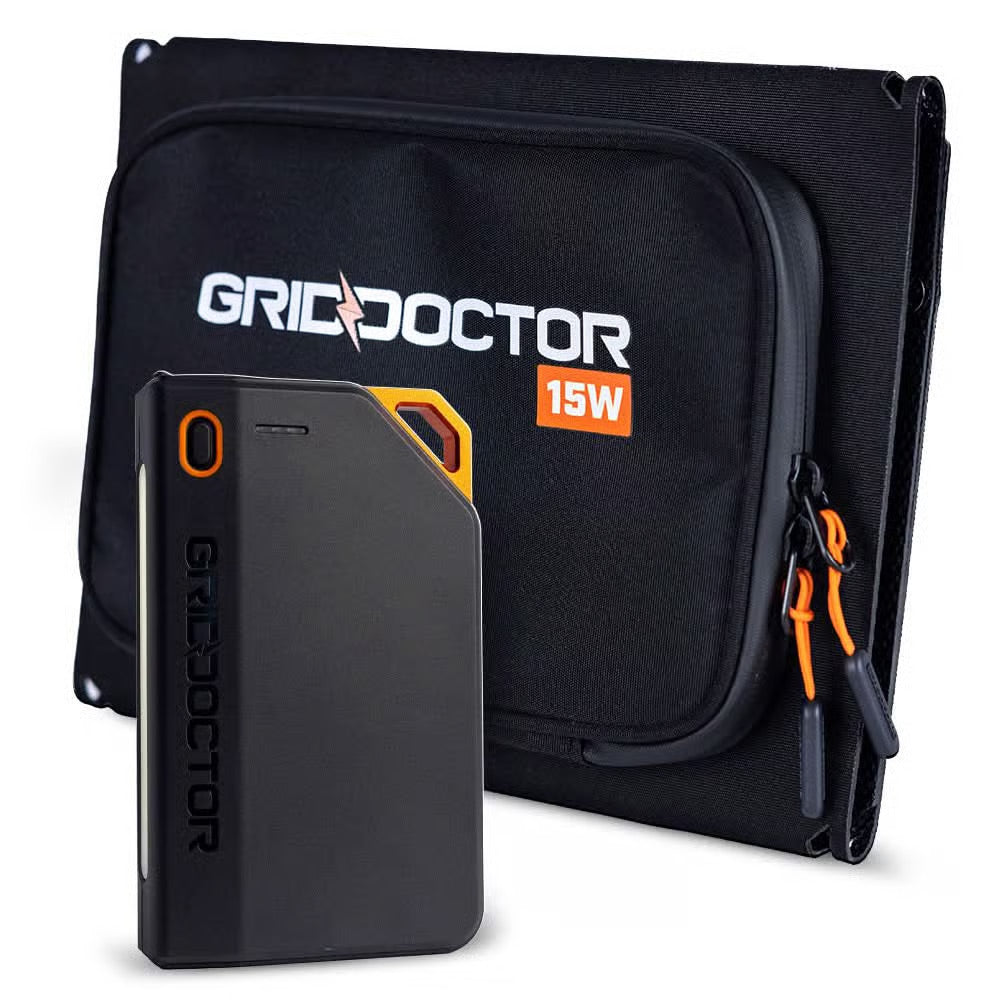 65W Powerbank with Solar Panel