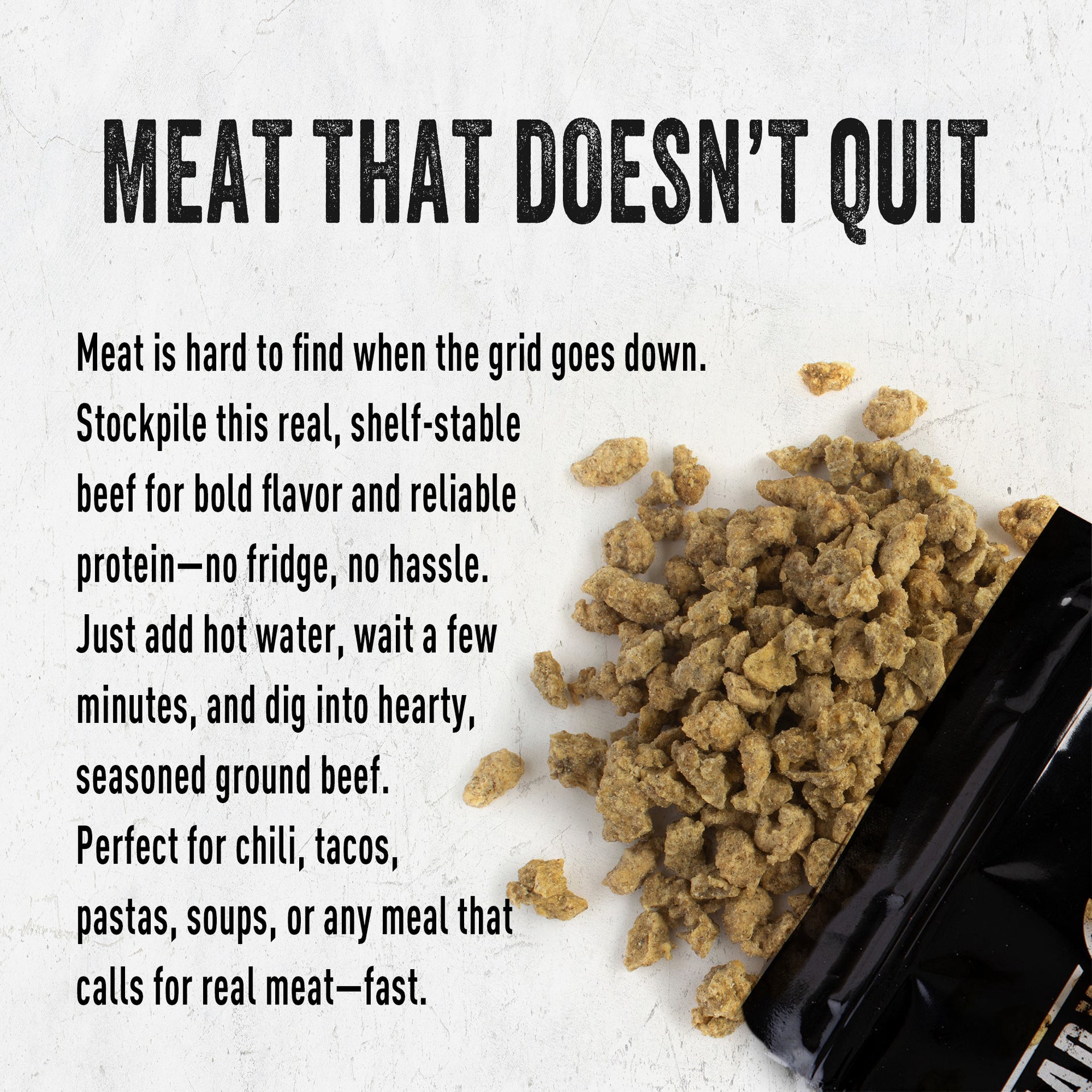 Dried ground beef meat information