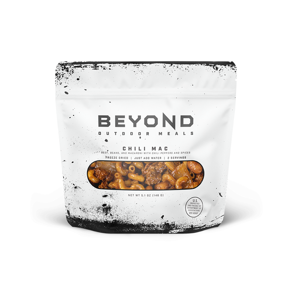 Chili Mac Pouch by Beyond Outdoor Meals (710 Calories, 2 Servings)