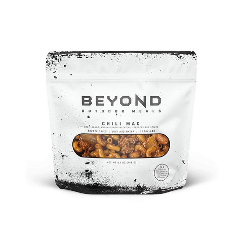 Chili Mac Pouch by Beyond Outdoor Meals (710 Calories, 2 Servings)