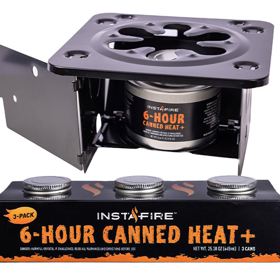Folding Camp Stove with 6-Hour Canned Heat +