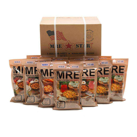 Image of Bug-Out Bundle: MRE (12 Meals) & Water (64 Pouches) Cases