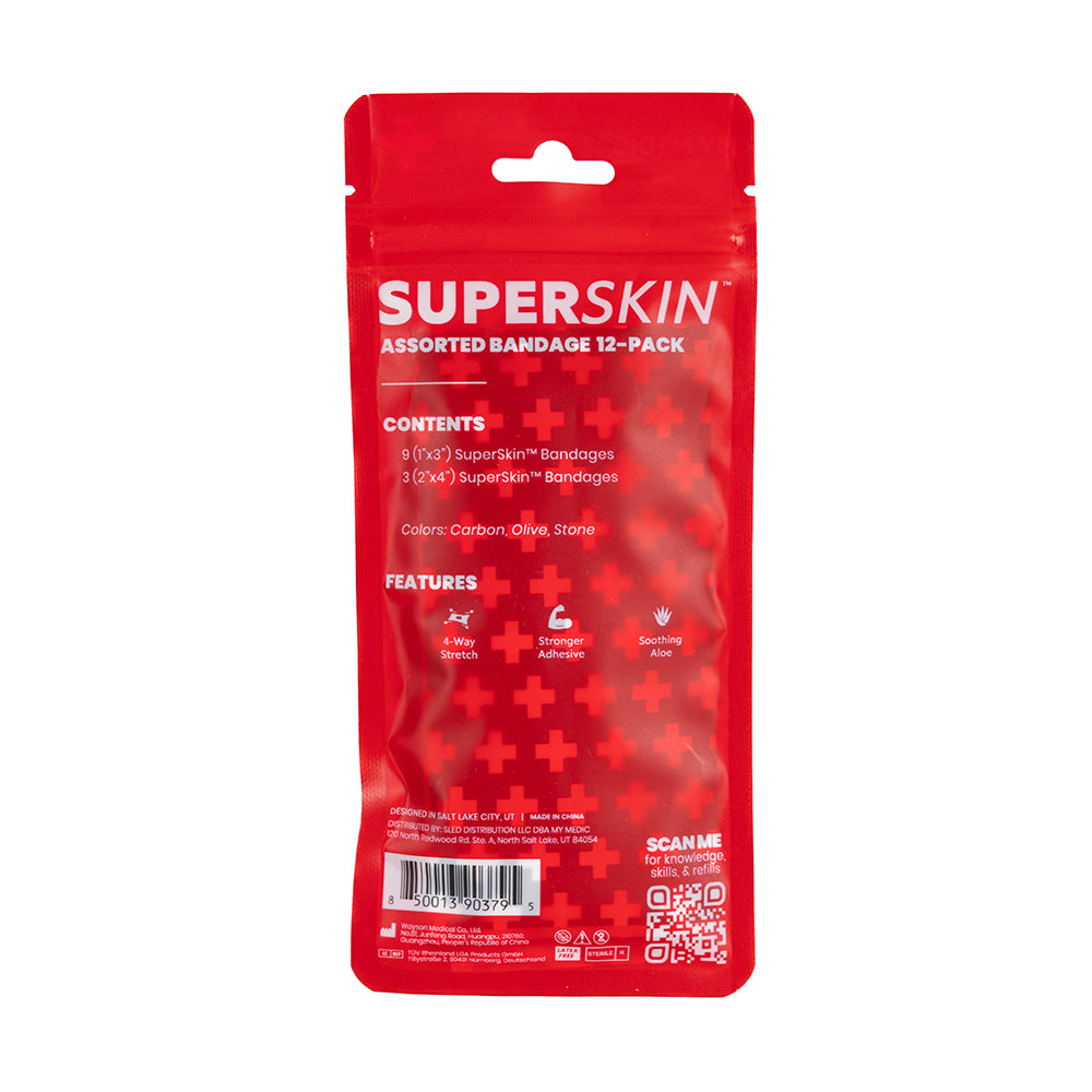 SuperSkin Bandages 12-pack by My Medic