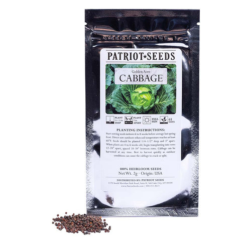 Image of Heirloom Golden Acre Cabbage (2mg) by Patriot Seeds
