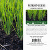 heirloom onion chives product label