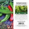 heirloom anaheim chili pepper package label