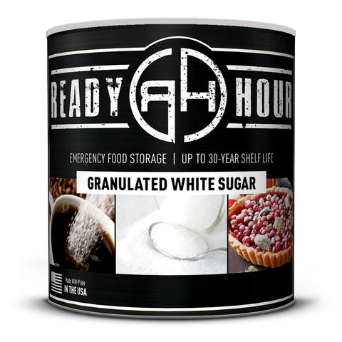 Image of Granulated White Sugar #10 Can (595 servings)