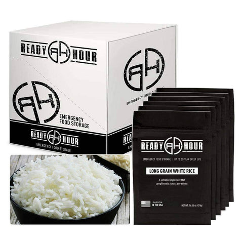 Image of Long Grain White Rice Case Pack (60 servings, 6 pk.) - My Patriot Supply