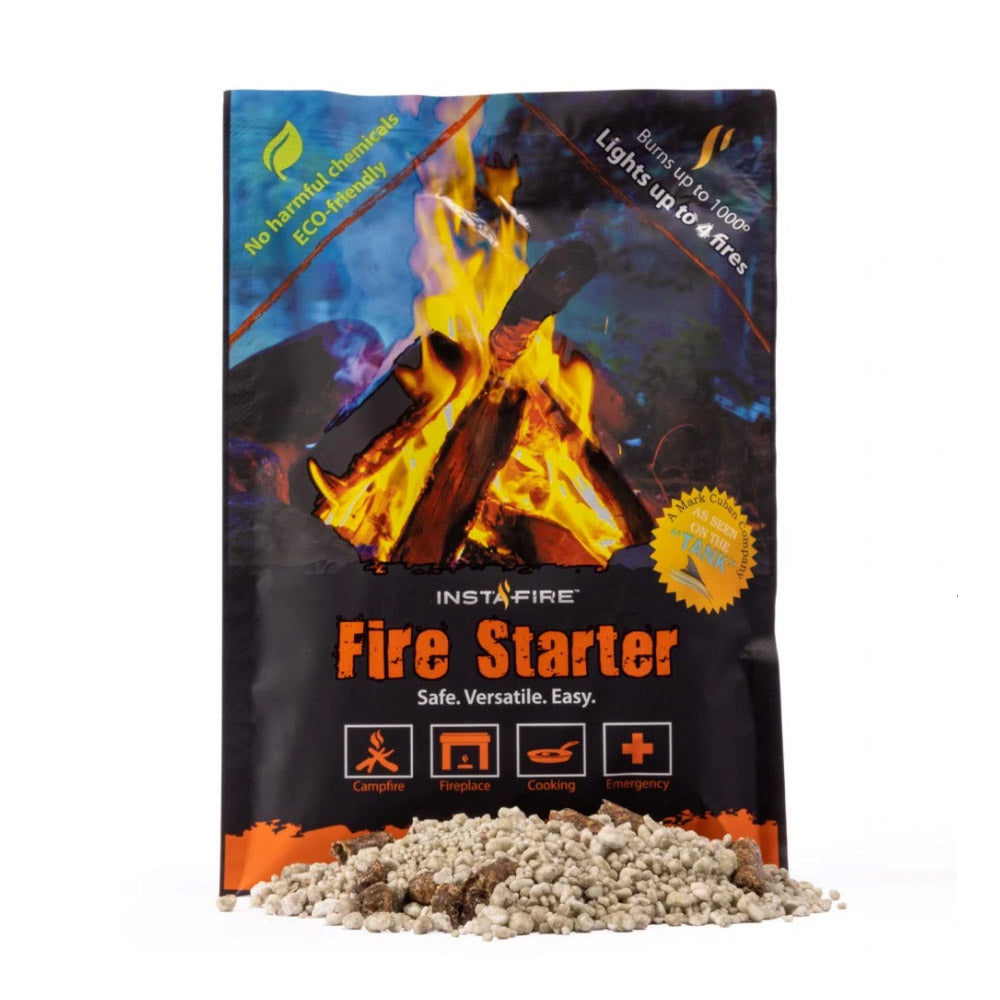 the instafire fire starter included with the go-bag with ballistic panel by ready hour