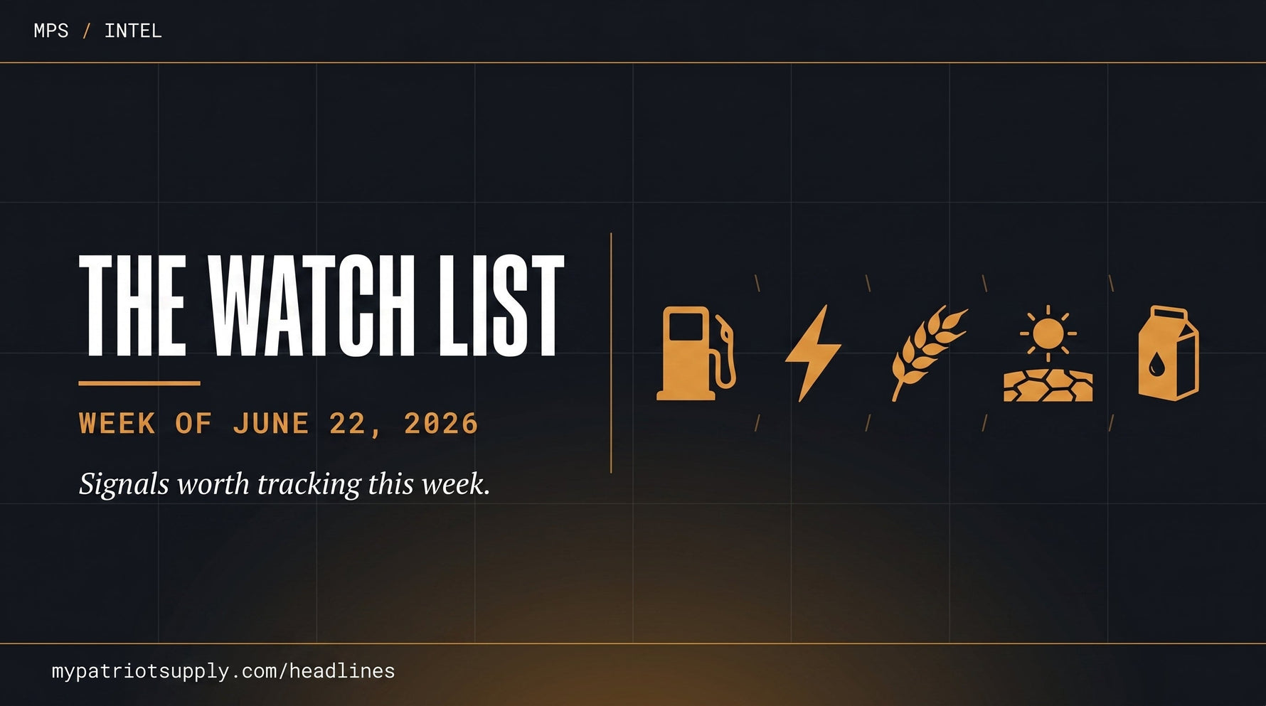 The Watch List: Signals Worth Tracking This Week