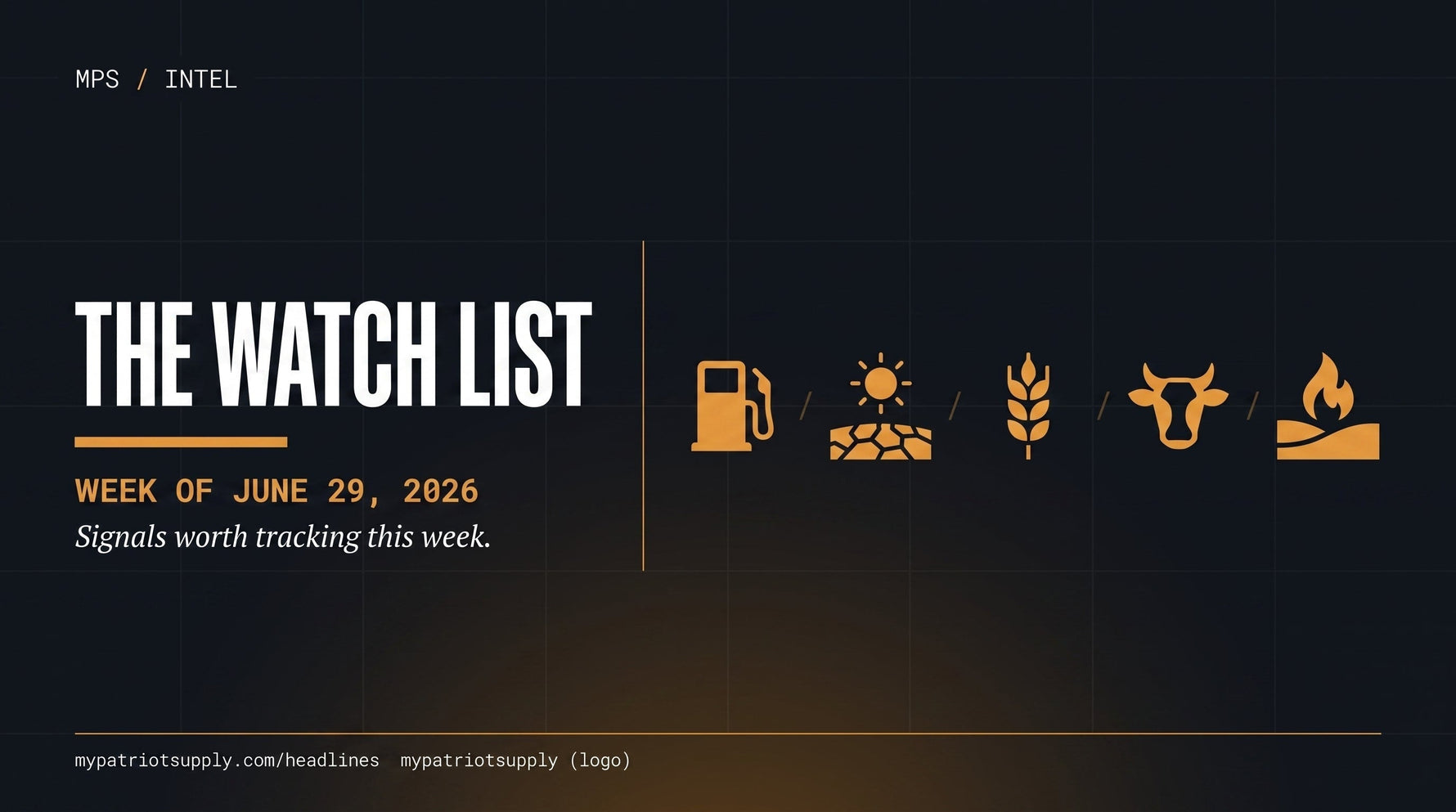 The Watch List: Signals Worth Tracking This Week