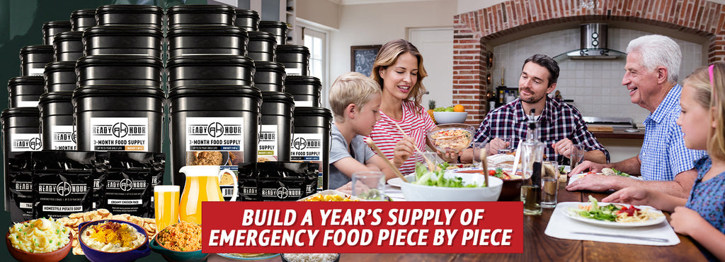 Build a Year’s Supply of Emergency Food Piece by Piece