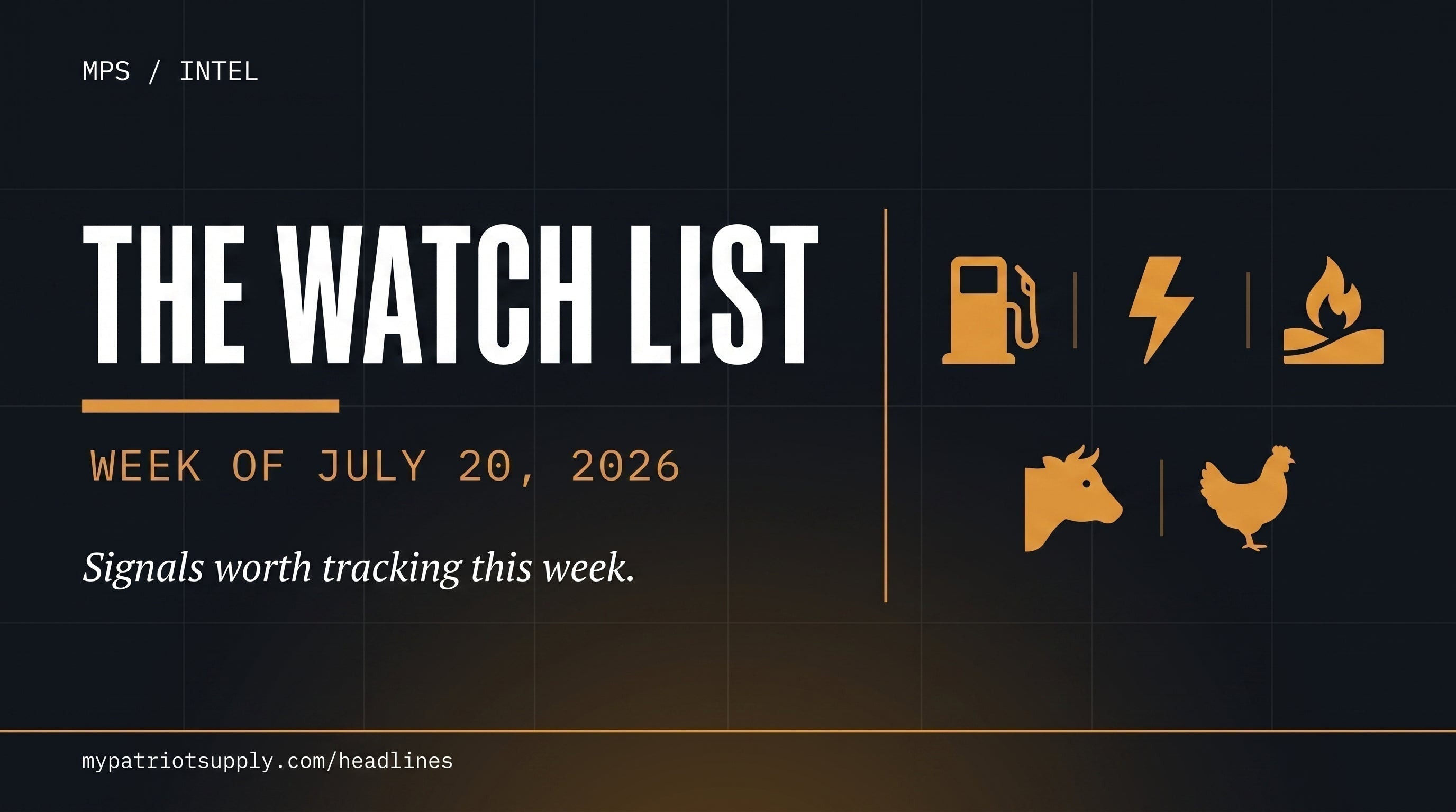 The Watch List: Signals Worth Tracking This Week