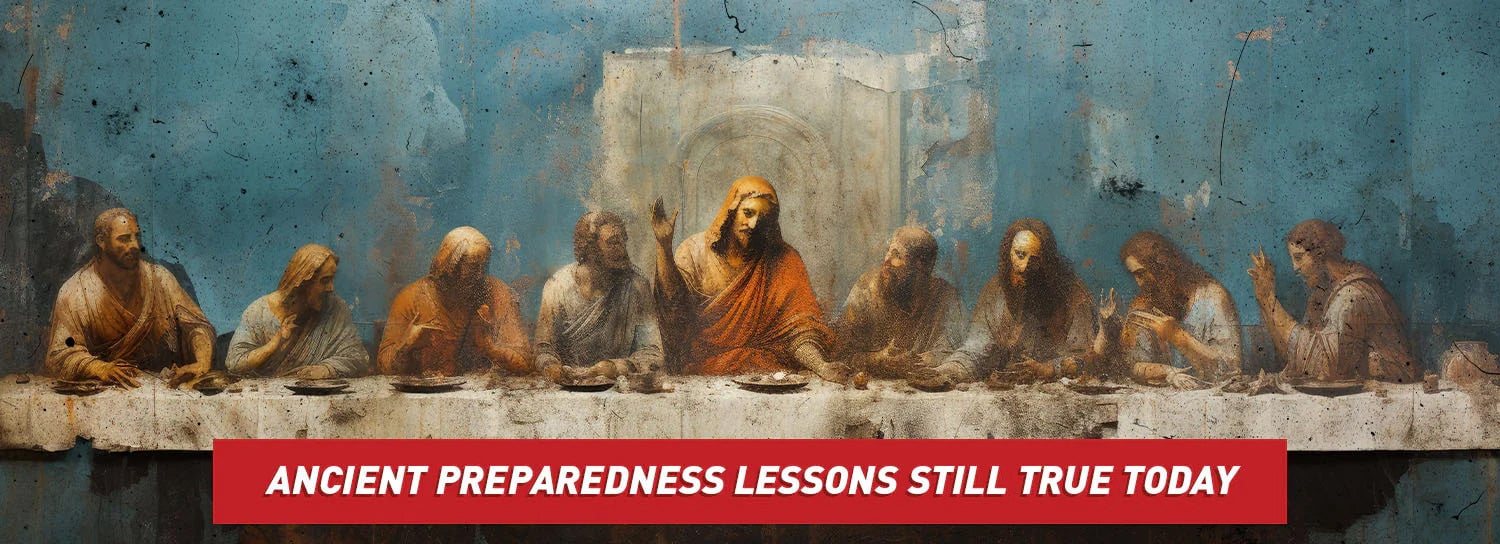 A painting of The Last Supper.