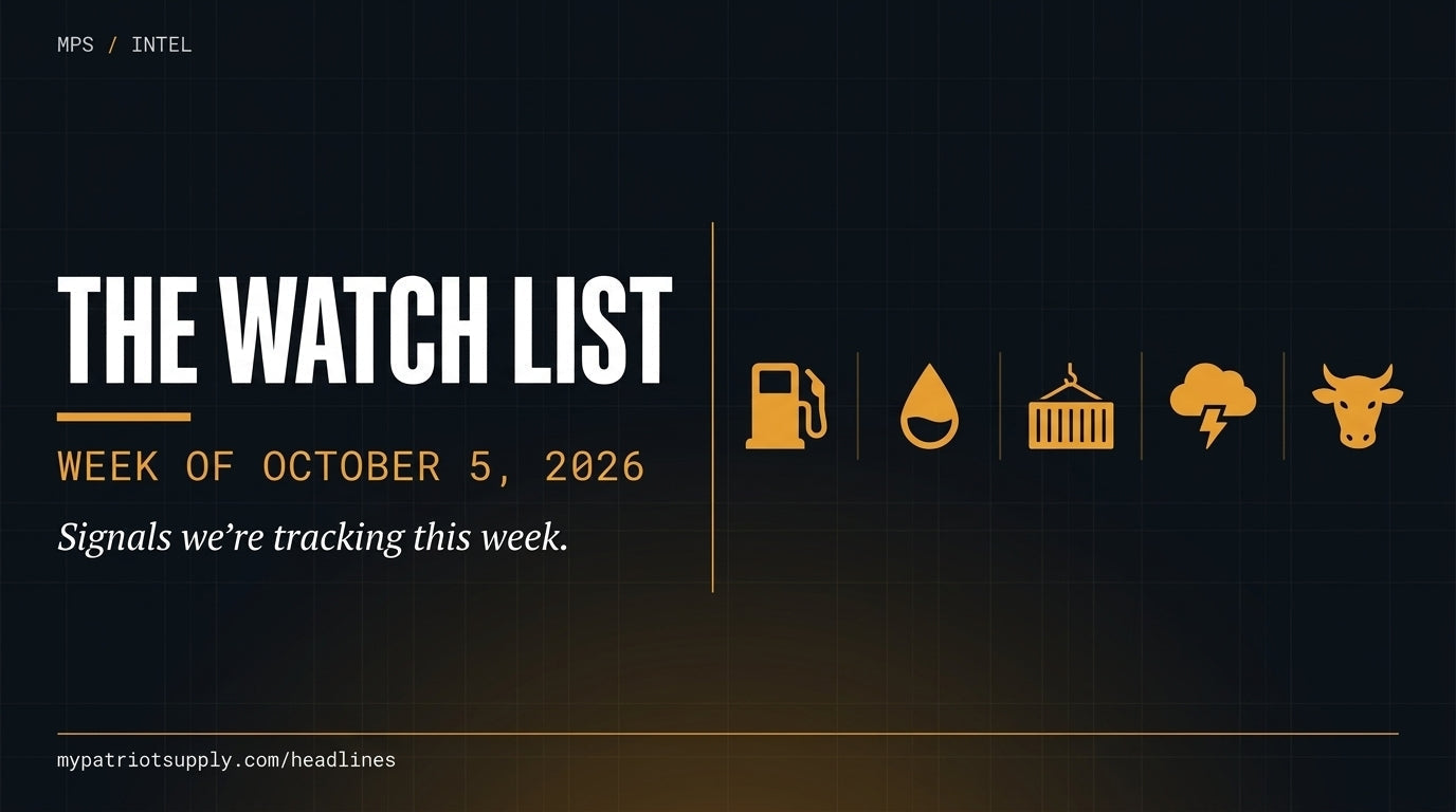 The Watch List: What We're Tracking This Week
