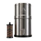 Alexapure Pro Gen 2 Water Filtration System — stainless steel gravity water filter for everyday use and emergency preparedness, rigorously tested, all-new filter, 2X flow rate