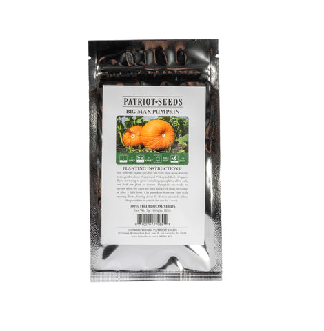 Image of heirloom big max pumpkin seed pouch