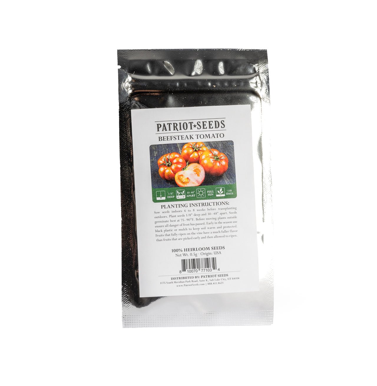 heirloom beefsteak tomato seed pouch