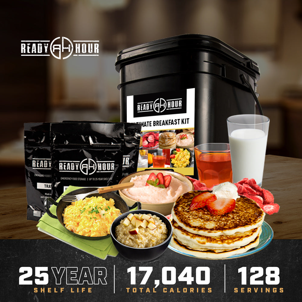 Ultimate Survival Breakfast Kit (13 pouches, 128 servings)