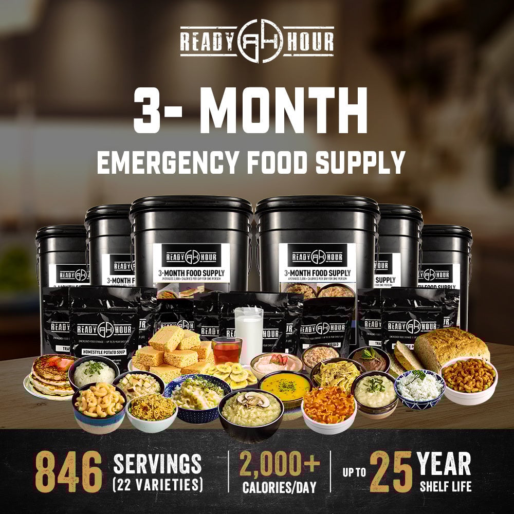 3-Month Emergency Food Supply (2,000+ calories/day)