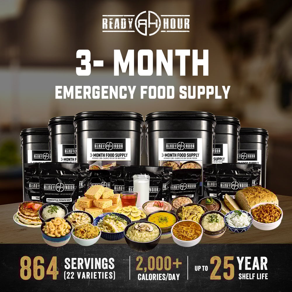 3-Month Emergency Food Supply (2,000+ calories/day)