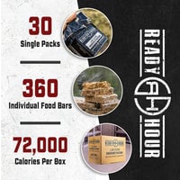Thumbnail for 72,000 Calories Total Emergency Ration Bars by Ready Hour (30 packs, 30 day supply)