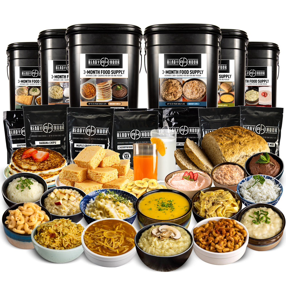 3-Month Emergency Food Supply (2,000+ calories/day) - Special Partner Offer