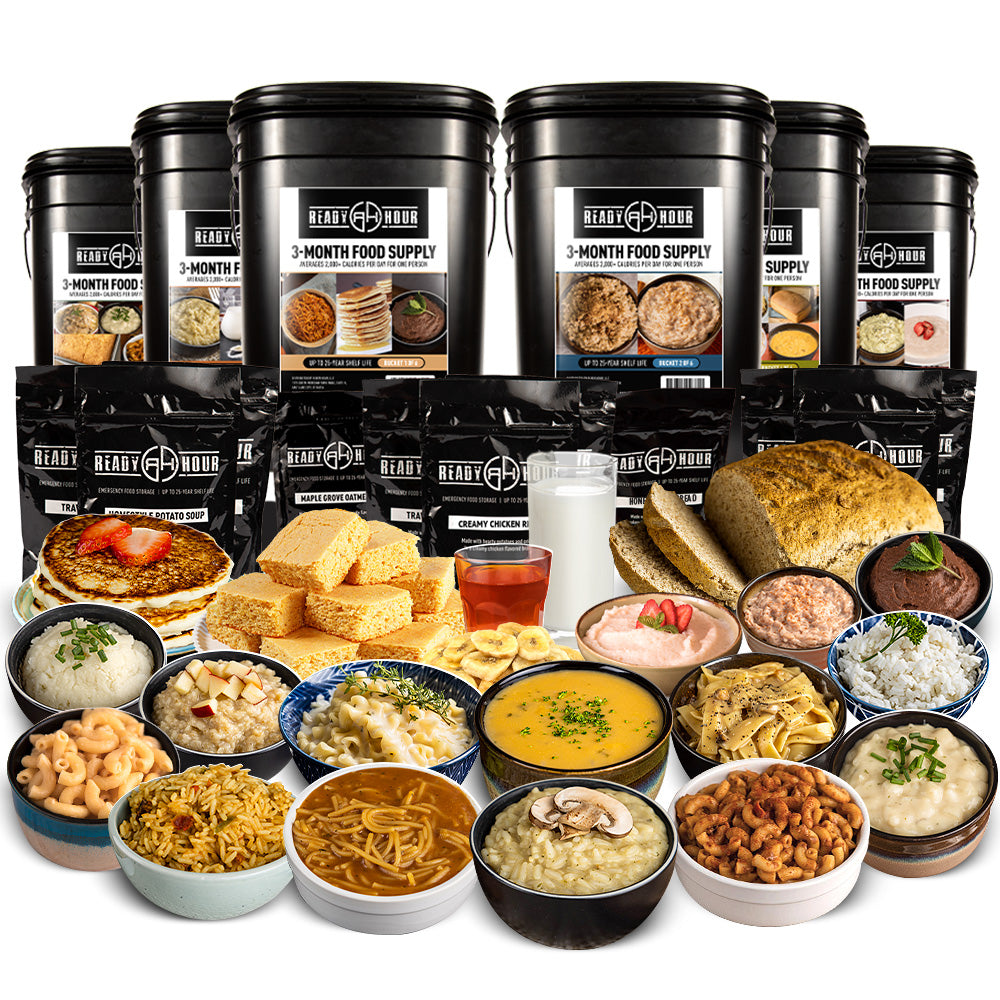 3-Month Emergency Food Supply (2,000+ calories/day) - Welcome Special