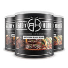 Ready Hour Quick-Cook Black Beans 3-Pack #10 Cans — 99 servings, 12,870 total calories, long-term emergency food storage, up to 30-year shelf life