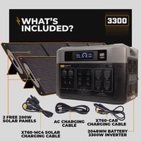 Thumbnail for 3300 Solar Generator System w/ EMP Intercept Technology + 2 FREE Waterproof 200W Solar Panels by Grid Doctor