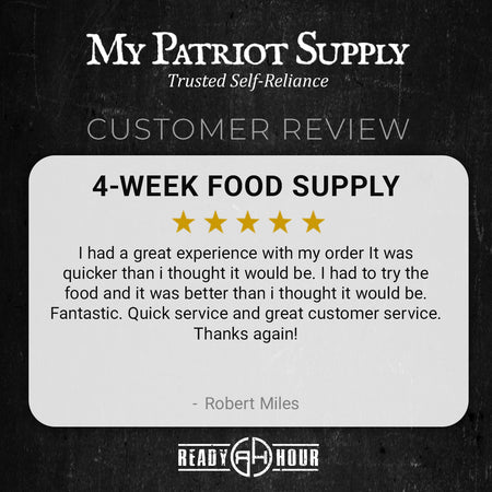 My Patriot Supply: 4-Week Food Supply