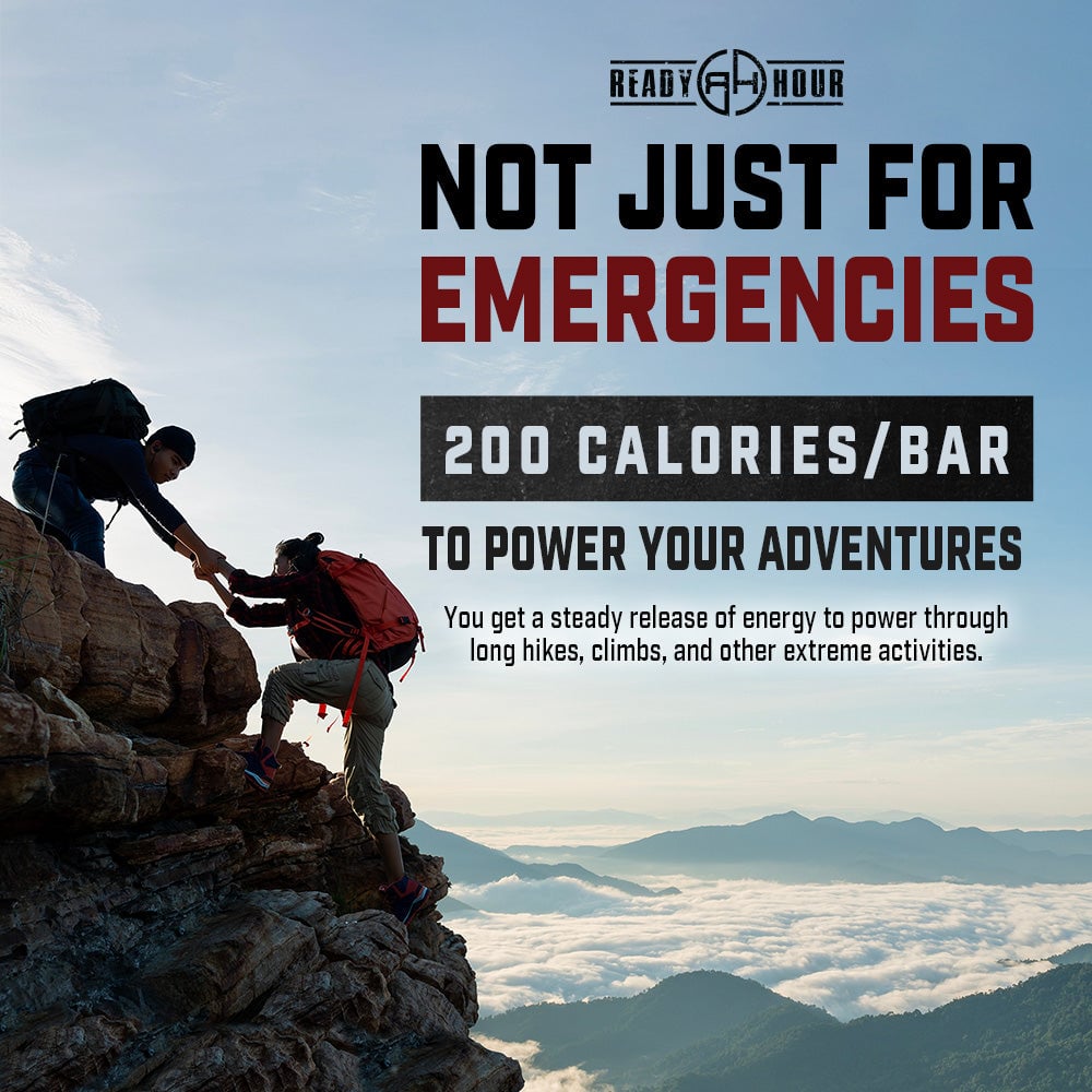72,000 Calories Total Emergency Ration Bars by Ready Hour (30 packs, 30 day supply)