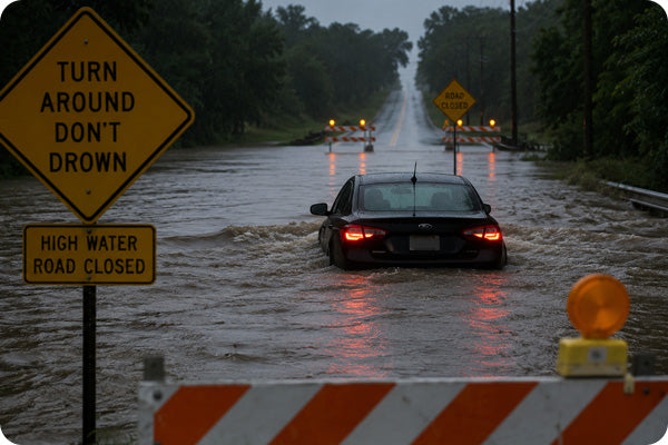 Don't drive through floods