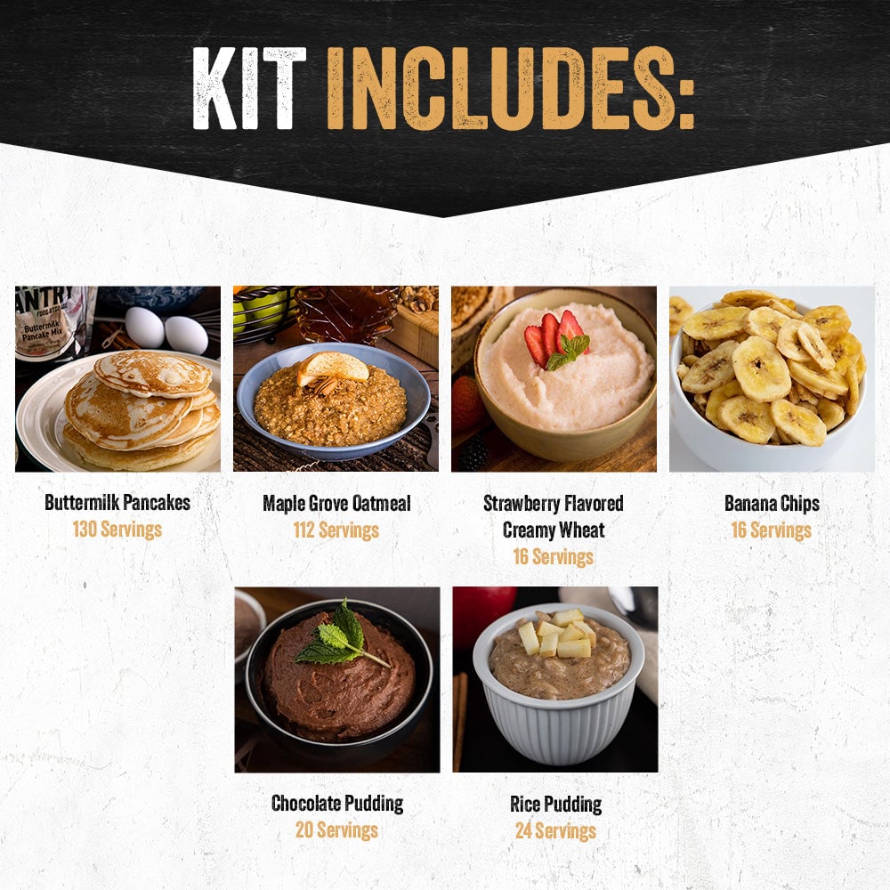 3-Month Emergency Food Supply (2,000+ calories/day)