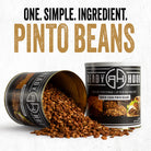 One ingredient, countless meals — Ready Hour Pinto Beans used for chili, burrito bowl, taco salad, pinto bean soup, cheesy bean bake, and refried beans