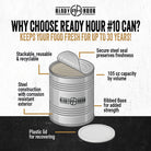 Ready Hour #10 Can features and food preservation benefits