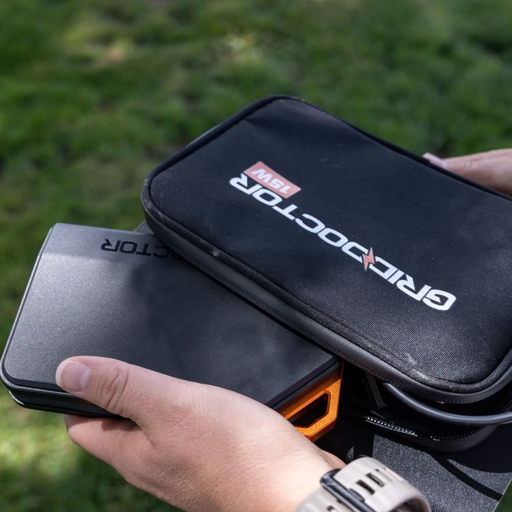 65W Power Bank w/ 15W Solar Panel by Grid Doctor