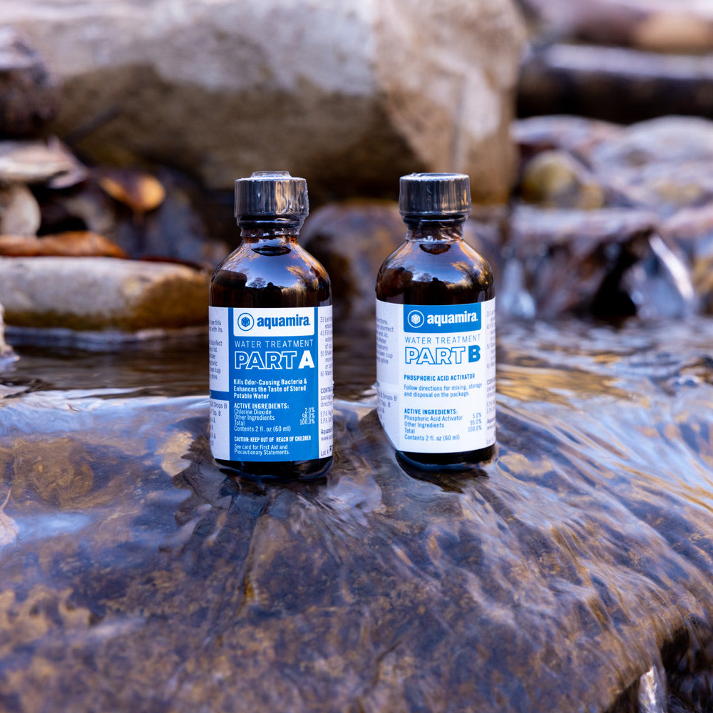 Chlorine Dioxide Water Treatment Drops, 2oz (with droppers) by Aquamira
