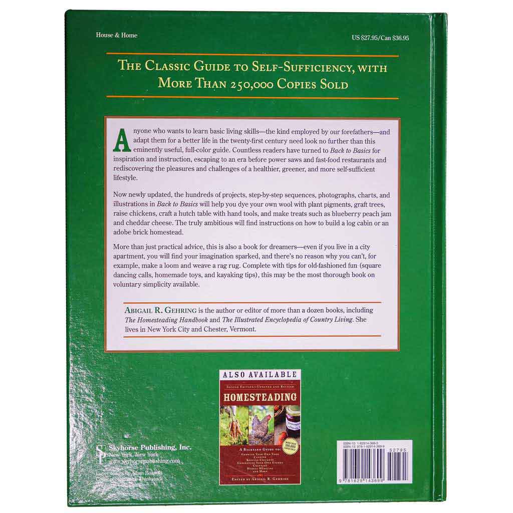 Back to Basics (A Complete Guide to Traditional Skills) 4th Edition Hardcover  (Thank You Offer)