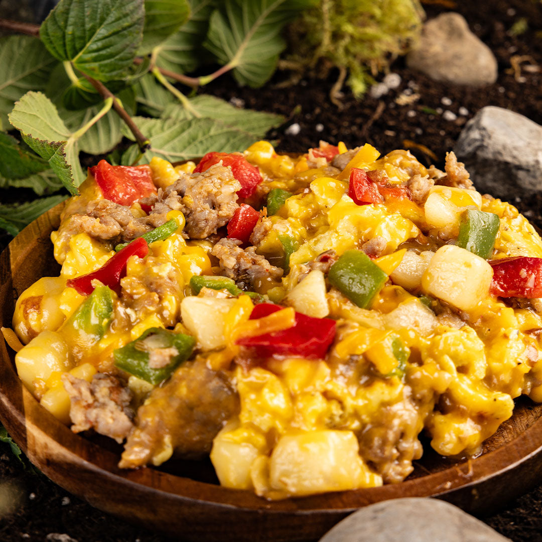 Breakfast Skillet Pouch by Beyond Outdoor Meals (710 calories, 2 servings)
