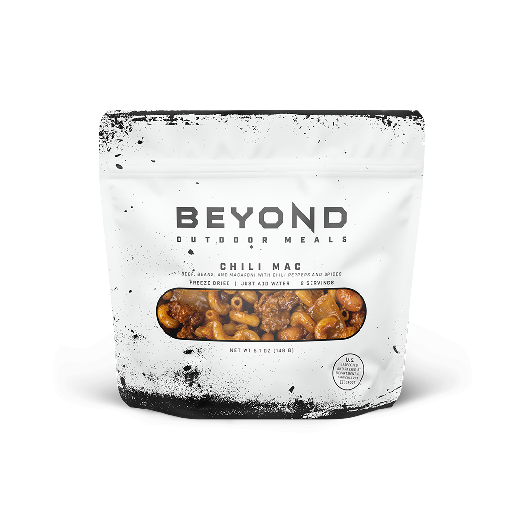 Chili Mac Pouch by Beyond Outdoor Meals (710 calories, 2 servings)