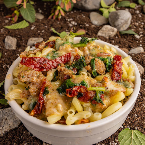 Image of Tuscan Sausage Pasta Pouch by Beyond Outdoor Meals (710 calories, 2 servings)