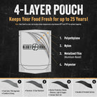 4-layer pouch for long term storage